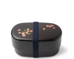 Bento Set Woodgrain Sakura Blossom
