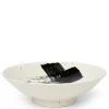 Black Brush Stroke 9.75" Serving Bowl