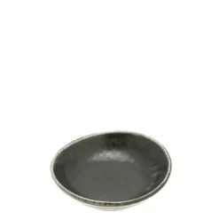 Black Cosmos Shell Sauce Dish 3-1/4"