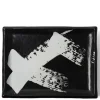 Black & White Brush Rectangle Platter