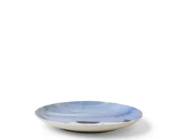 Blue Cat On Side Plate