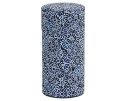 Blue Mums Tea Canister