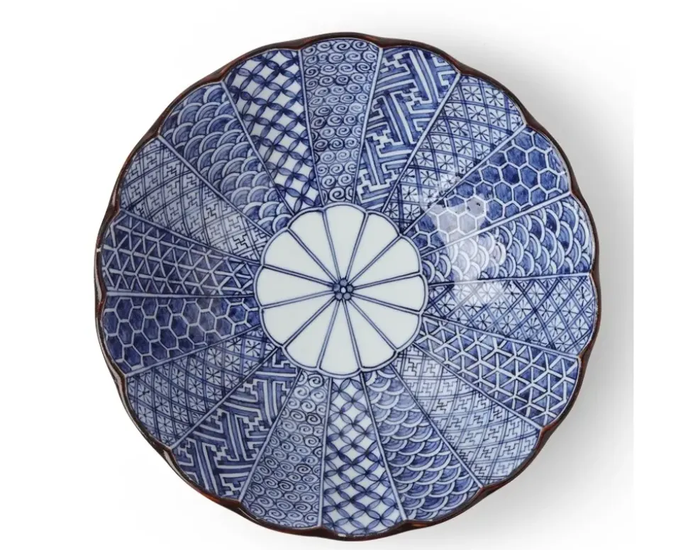 Blue Nishiki 10" Serving Bowl
