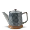 Blue Vintage Dots Tea Pot