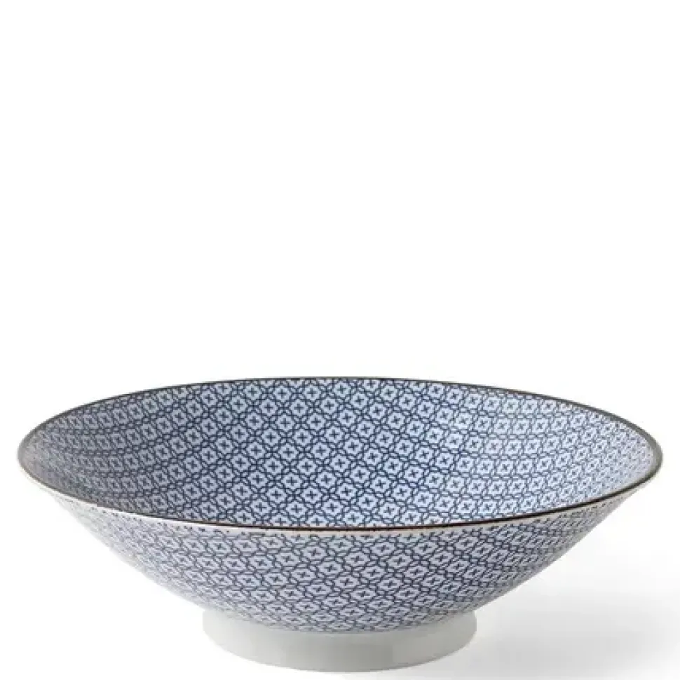 Blue & White Mosaic 9.75" Bowl