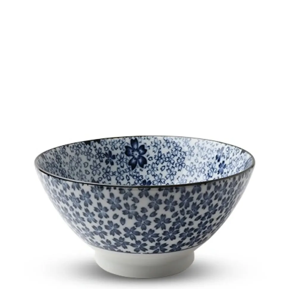 Blue & White Sakura 7" Noodle Bowl