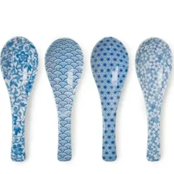Blue & White Soup Spoon Set