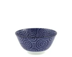 Bowl Cobalt Cloud Swirls 5.75"