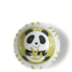 Bowl Green Bamboo + Panda 5"