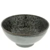 Bowl Silver Blue Granite Design 7-3/4"