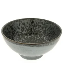 Bowl Silver Blue Granite Design 7-3/4"