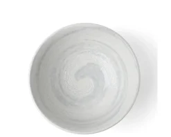 Bowl White Water Swirls 8-1/2