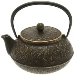 Cast Iron Teapot Black Maple