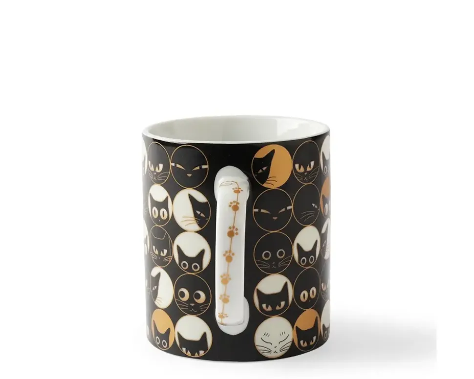 Cat Eyes 8 Oz. Mug - Black