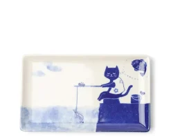 Cat Gone Fishing Plate