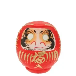 Daruma Red Good Fortune 4-3/4"