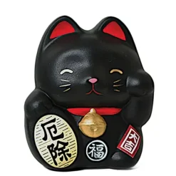 Feng Shui Fortune Cat Bank - Black