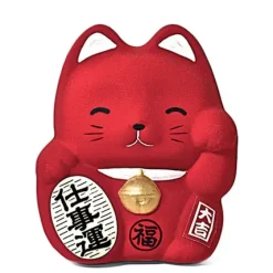 Feng Shui Fortune Cat Bank - Red