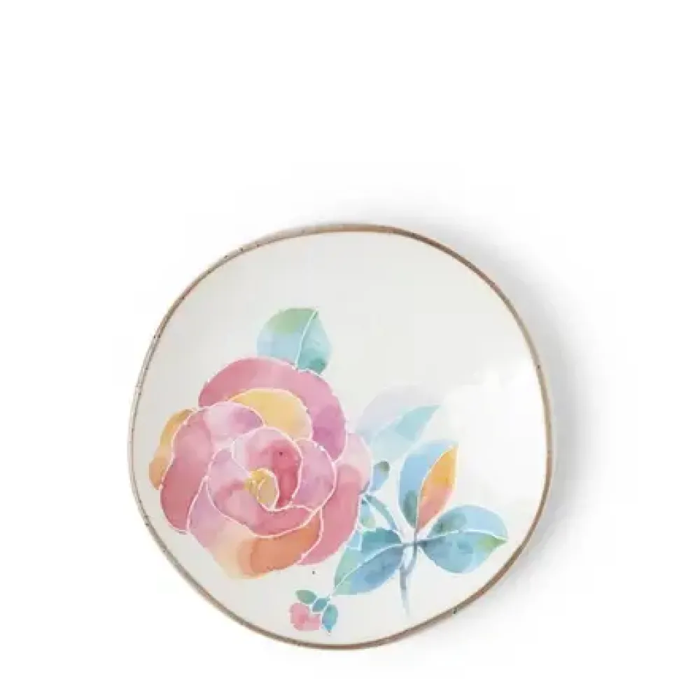 Floral Mini Plate Pink Rose
