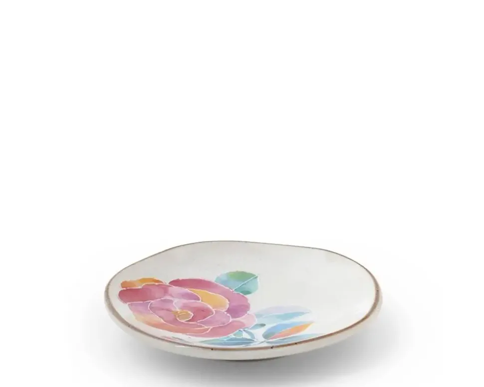 Floral Mini Plate Pink Rose
