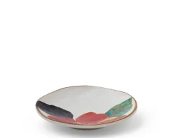 Floral Mini Plate Red