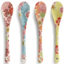 Floral Print Dessert Spoon Set