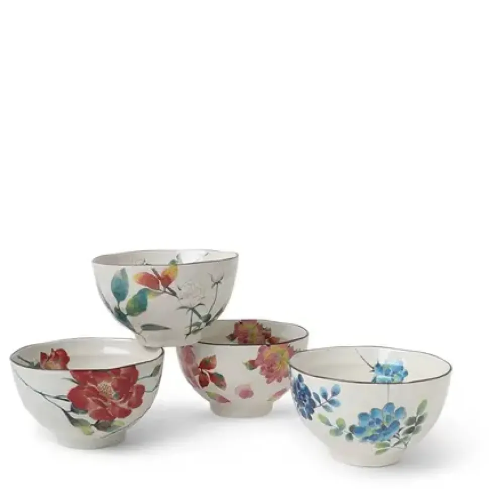 Floral Summer Rice Bowl Set