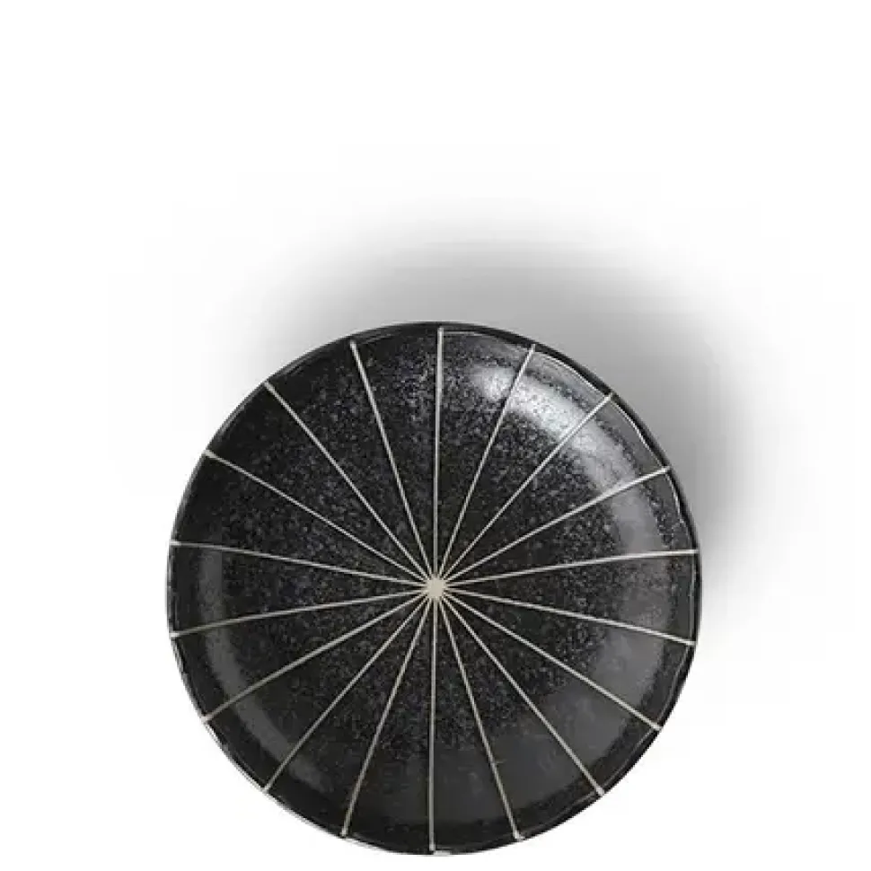 Kasa Lines Black 4.75" Plate
