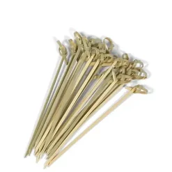 Knotted Bamboo Skewers At Miya