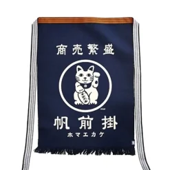 Maekake Canvas Apron - Fortune Cat
