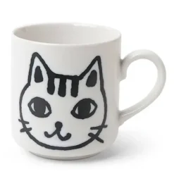 Mug Cat Face Sketch