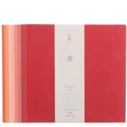 Origami Paper Washi 10-Shades Of Red 6"
