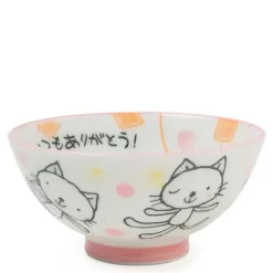 Pink Cat 4.25" Rice Bowl