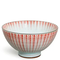 Red Tokusa 4.5" Rice Bowl
