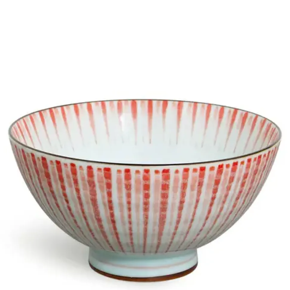 Red Tokusa 4.5" Rice Bowl