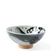 Rice Bowl Blue Whale Waves (Xl) 5-3/4"