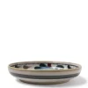 Rustic Blue Vines 7.75" Shallow Bowl