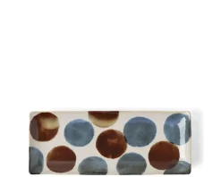 Rustic Dots Rectangle Plate