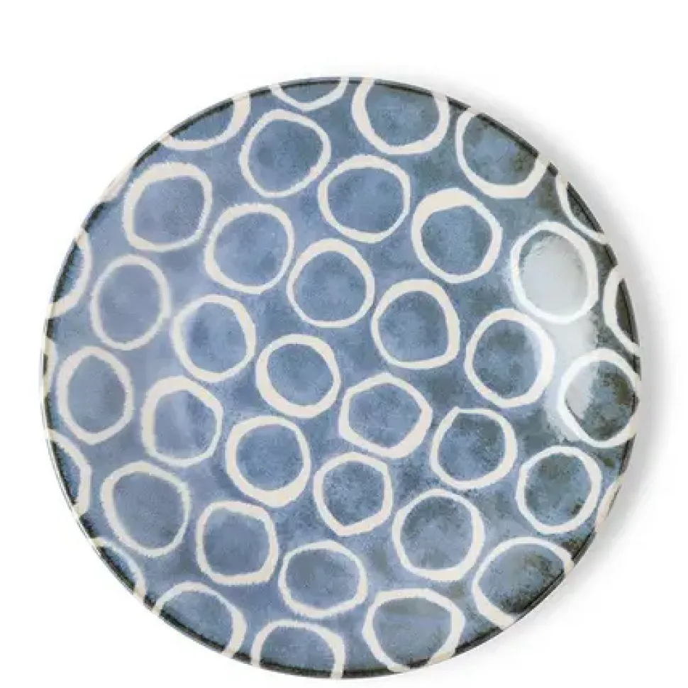 Rustic White Circles 11" Plate