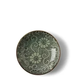 Sauce Dish 3-5/8" Indigo Mums