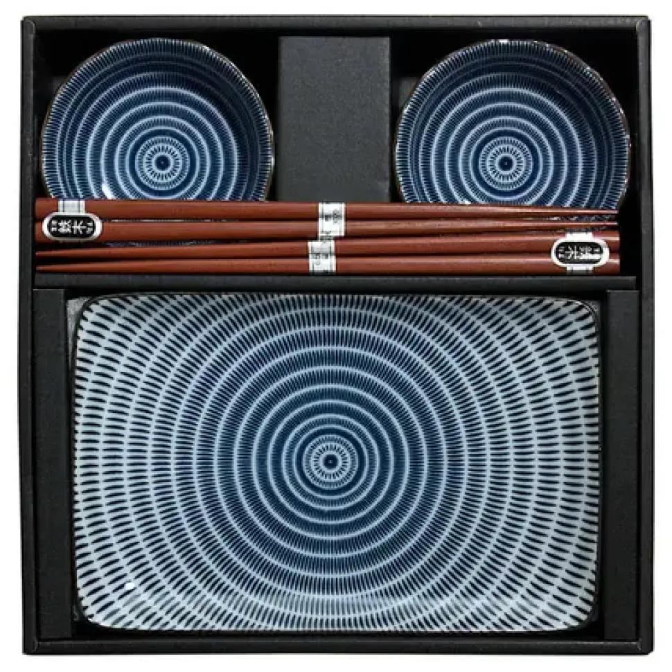 Sendan Blue Sushi Set