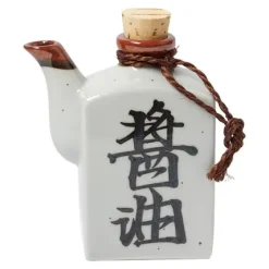 Shoyu 6 Oz. Sauce Pot With Cork - White
