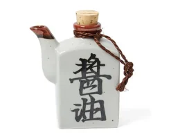 Shoyu 6 Oz. Sauce Pot With Cork - White
