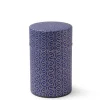 Tea Canister Purple/Gold Hemp