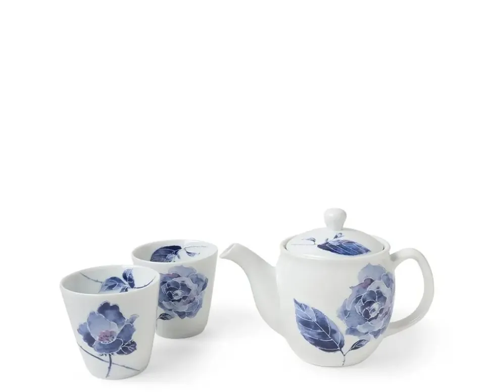 Tea Set Blue Rose