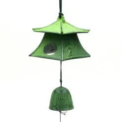 Wind Chime Lantern Green 2-5/8"