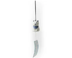 Wind Chime Shiba Blue/White